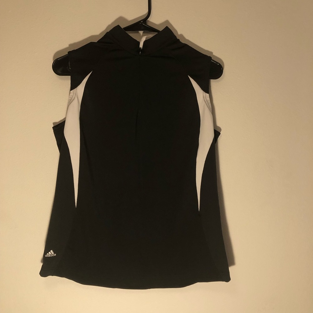 Adidas sleeveless running jersey vented back large